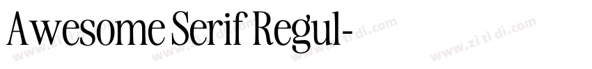Awesome Serif Regul字体转换